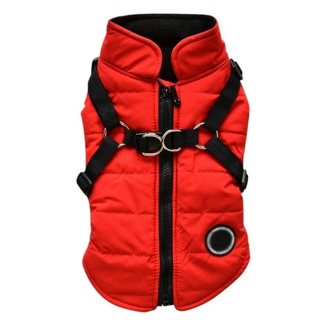 Waterproof Pet Coat With Harness - Furry Family Faves