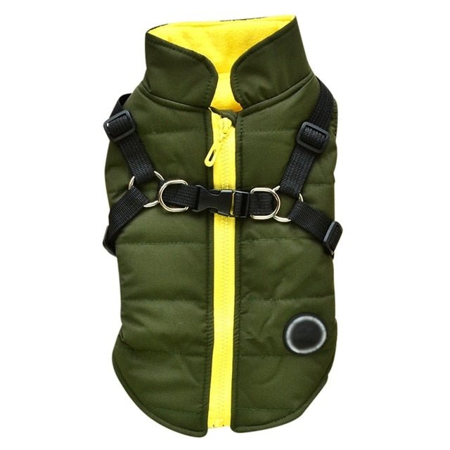 Waterproof Pet Coat With Harness - Furry Family Faves