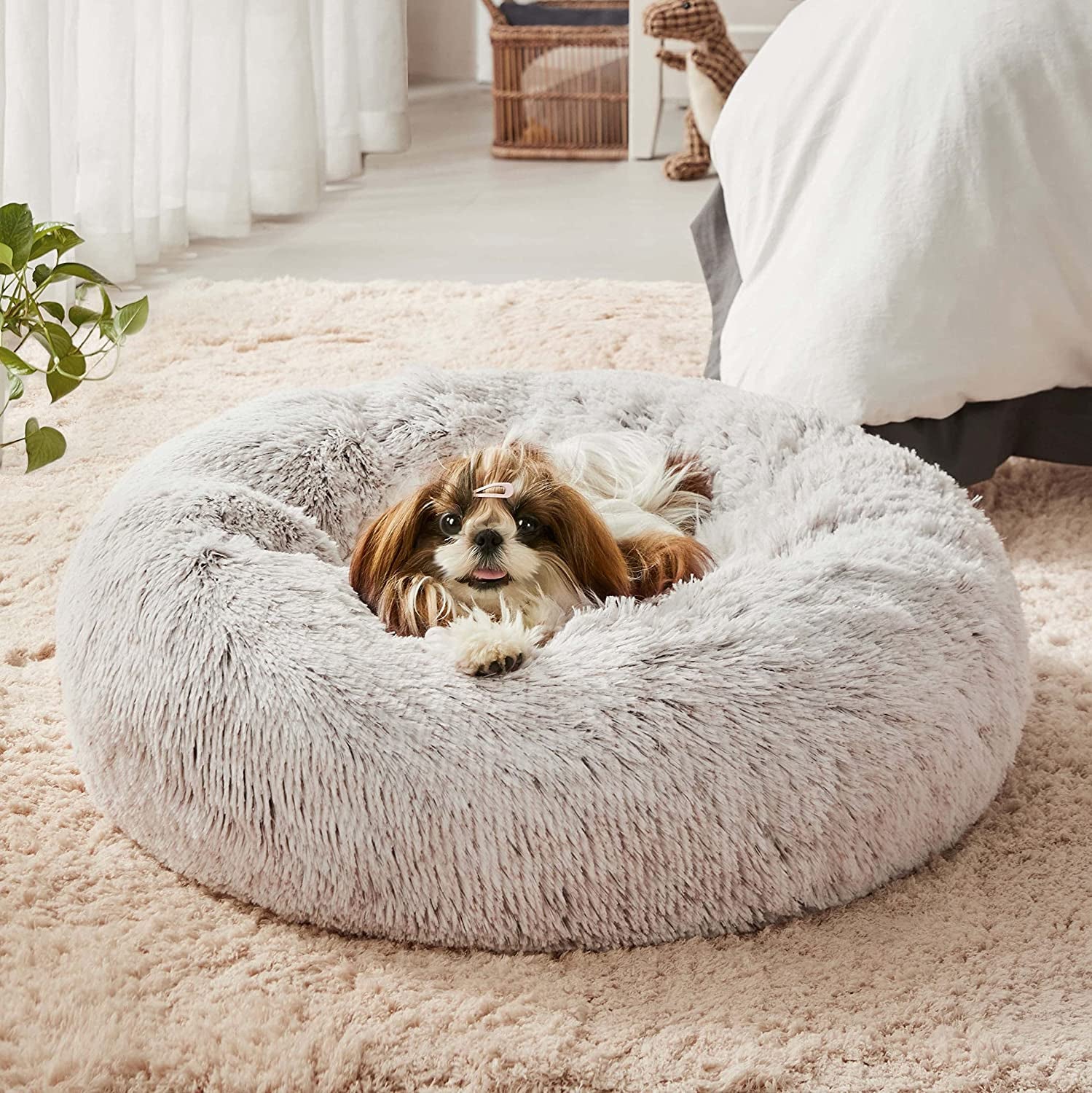 Western Home Faux Fur Dog & Cat Bed - Furry Family Faves