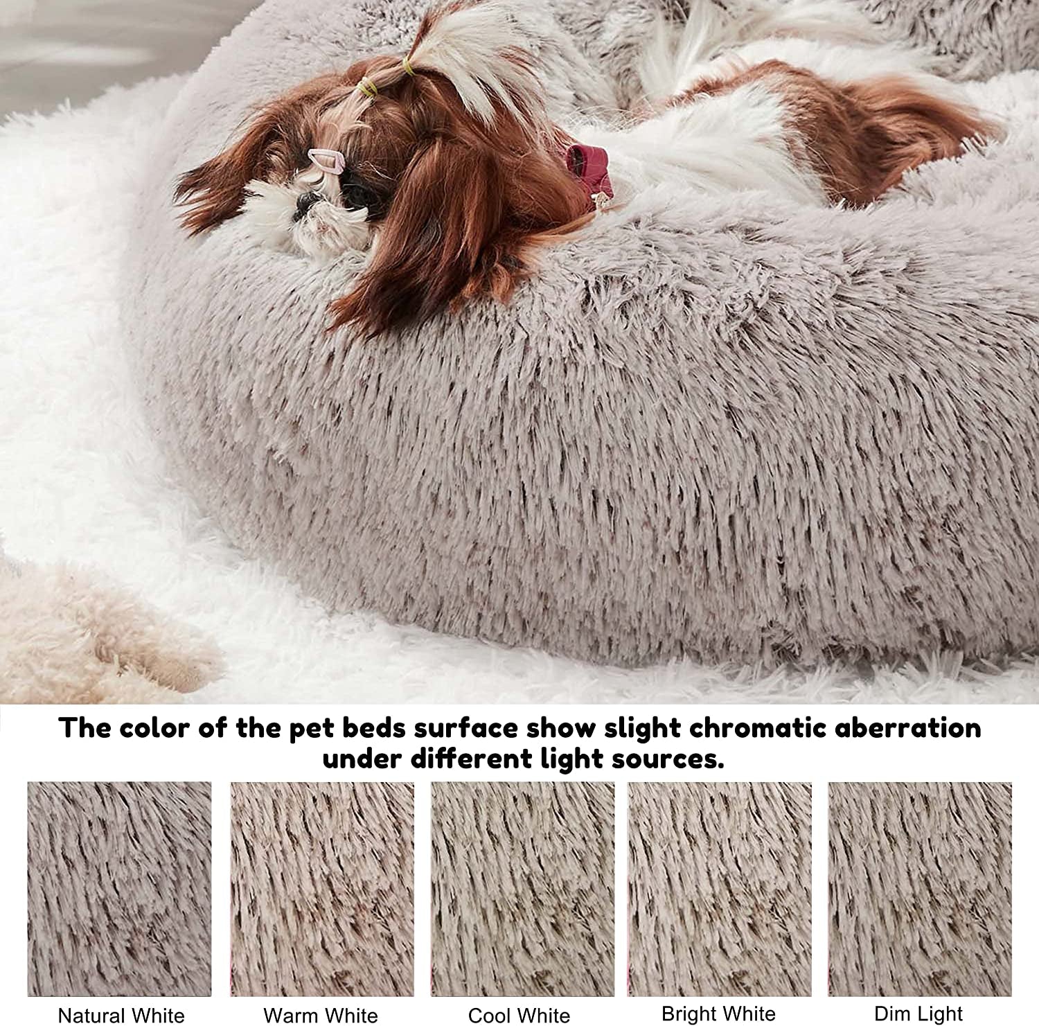 Western Home Faux Fur Dog & Cat Bed - Furry Family Faves